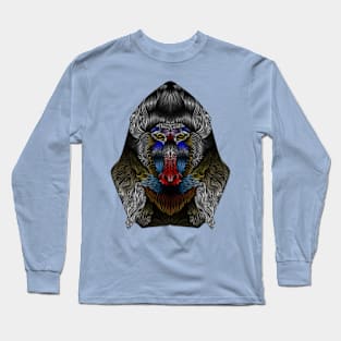 Mandrill Art Long Sleeve T-Shirt